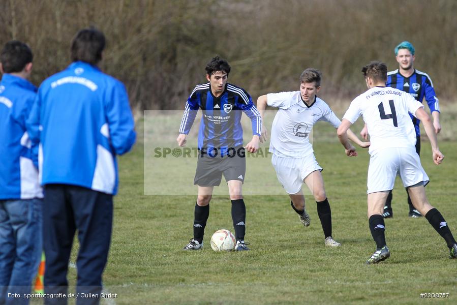 Dennis Stauder, Florian Schumm, 11.03.2018, Kreisklasse Würzburg, BSC Aura, FV Wernfeld/Adelsberg - Bild-ID: 2208757