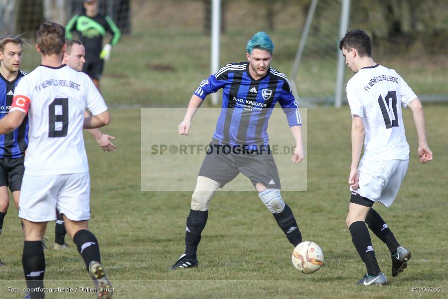 Jannik Burkard, Daniel Fuchs, 11.03.2018, Kreisklasse Würzburg, BSC Aura, FV Wernfeld/Adelsberg - Bild-ID: 2208765
