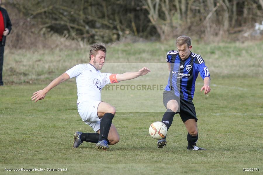 Michael Rützel, Julian Volpert, 11.03.2018, Kreisklasse Würzburg, BSC Aura, FV Wernfeld/Adelsberg - Bild-ID: 2208771