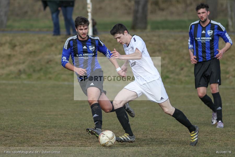 Bastian Hofmann, Michael Dotter, 11.03.2018, Kreisklasse Würzburg, BSC Aura, FV Wernfeld/Adelsberg - Bild-ID: 2208778