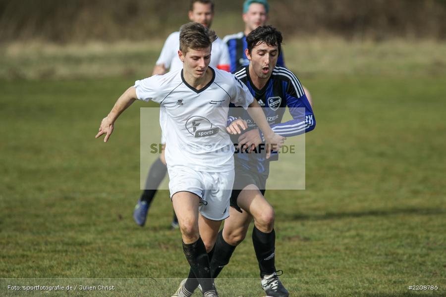 Florian Schumm, Dennis Stauder, 11.03.2018, Kreisklasse Würzburg, BSC Aura, FV Wernfeld/Adelsberg - Bild-ID: 2208786 Florian Schumm, Dennis Stauder, 11.03.2018, Kreisklasse Würzburg, BSC Aura, FV Wernfeld/Adelsberg - Bild-ID: 2208786