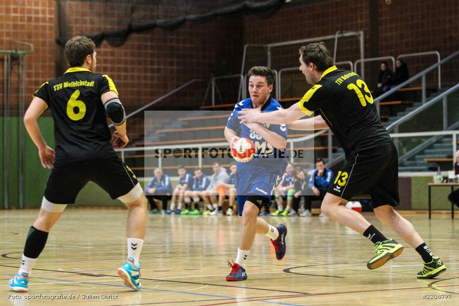 Robert Schmidt, Benedikt Fuchs, 18.03.2018, Handball, TSV Mellrichstadt, TSV Karlstadt - Bild-ID: 2208797