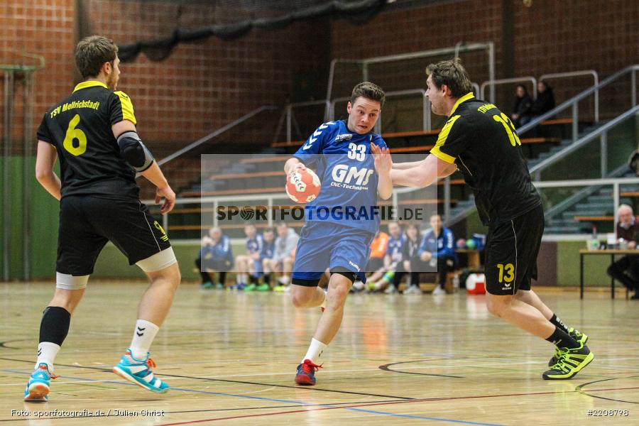 Robert Schmidt, Benedikt Fuchs, 18.03.2018, Handball, TSV Mellrichstadt, TSV Karlstadt - Bild-ID: 2208798