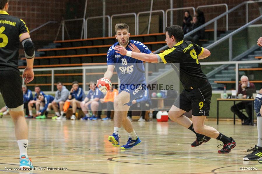 Sebastian Schmid, Alexander Schultze, 18.03.2018, Handball, TSV Mellrichstadt, TSV Karlstadt - Bild-ID: 2208806