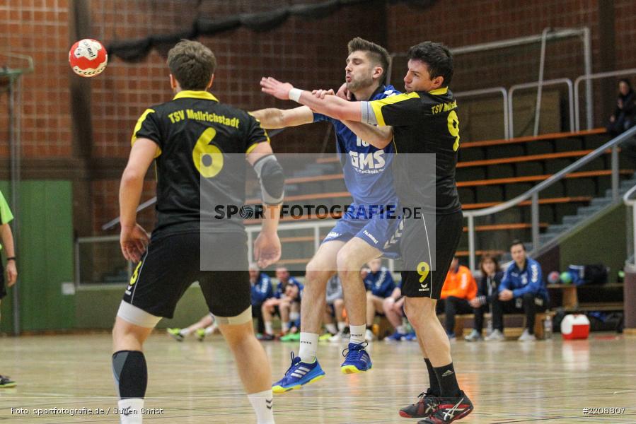 Alexander Schultze, Sebastian Schmid, 18.03.2018, Handball, TSV Mellrichstadt, TSV Karlstadt - Bild-ID: 2208807