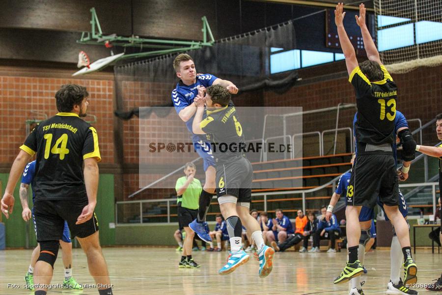 Adrian Schwab, Sebastian Gith, 18.03.2018, Handball, TSV Mellrichstadt, TSV Karlstadt - Bild-ID: 2208823