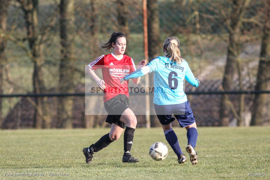 Sophia Burkard, Simone Hautmann, 24.03.2018, Landesliga Nord (Frauen), SV Neusorg (N), FC Karsbach - Bild-ID: 2208873