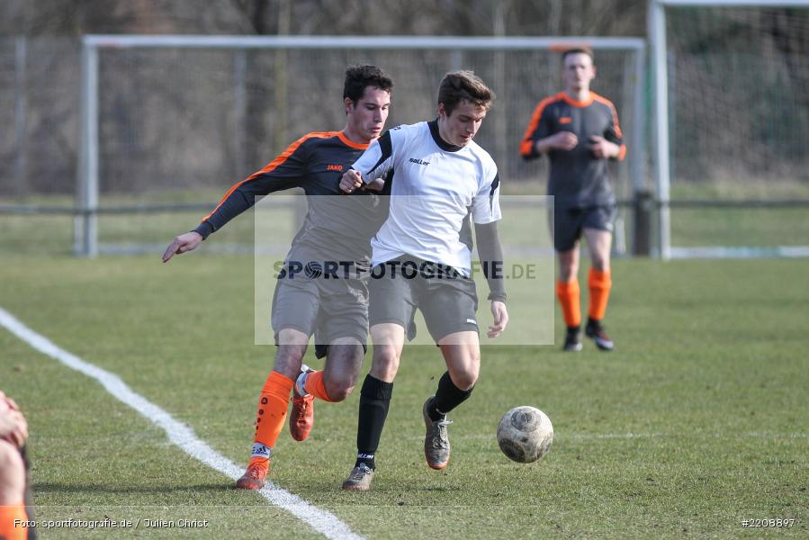 Steffen Mayer, Felix Achter, 24.03.2018, A-Junioren Kreisliga, JFG Schwanberg, (SG) FV Karlstadt - Bild-ID: 2208897