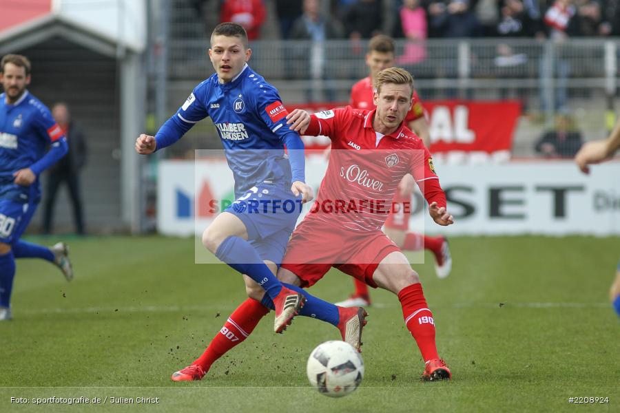FLYERALARM Arena, 3. Liga, 24.03.2018, Karlsruher SC, FC Würzburger Kickers - Bild-ID: 2208924