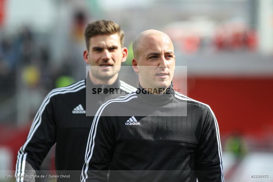 David Scheuermann, Nicolas Winter, FLYERALARM Arena, 3. Liga, 24.03.2018, Karlsruher SC, FC Würzburger Kickers - Bild-ID: 2208933