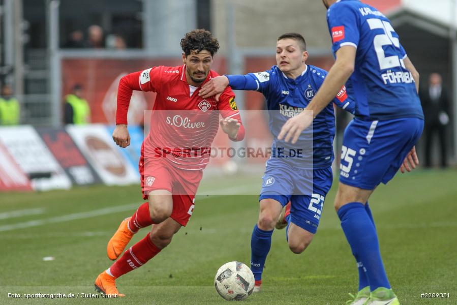 FLYERALARM Arena, 3. Liga, 24.03.2018, Karlsruher SC, FC Würzburger Kickers - Bild-ID: 2209031