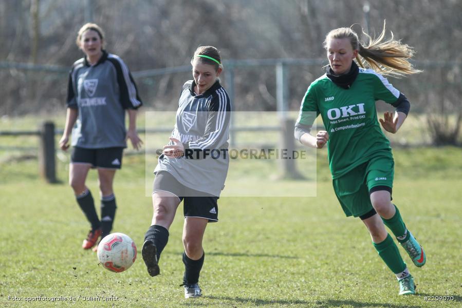 Celine Hock, Vivien Reusch, 25.03.2018, Kreisliga Frauen, SG Schönderling/Thulba, FV Karlstadt - Bild-ID: 2209070