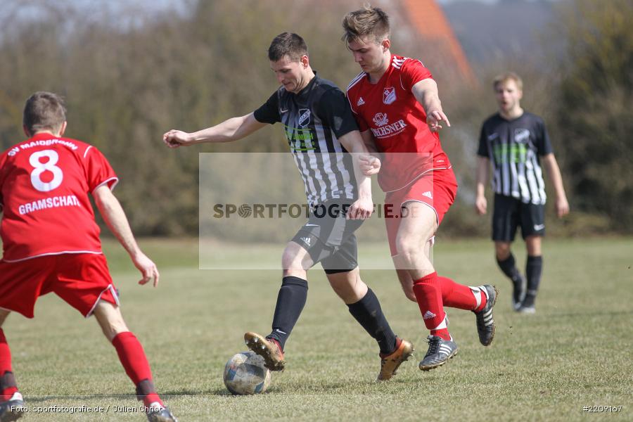Marco Konrad, Dominic Hessdörfer, 25.03.2018, Kreisliga Würzburg, TSV Retzbach, SV Maidbronn/Gramschatz - Bild-ID: 2209167