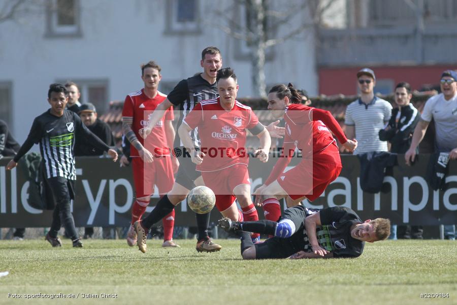 Philipp Gößwein, Simon Friedrich, 25.03.2018, Kreisliga Würzburg, TSV Retzbach, SV Maidbronn/Gramschatz - Bild-ID: 2209184