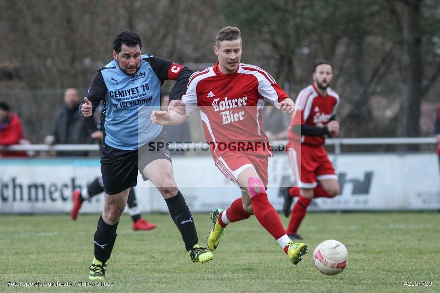 Adnene Elouaer, Szymon Dynia, 31.03.2018, Kreisklasse Würzburg, FC Wiesenfeld-Halsbach, FV Fatihspor Karlstadt - Bild-ID: 2209720