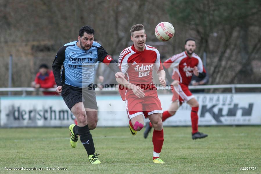 Adnene Elouaer, Szymon Dynia, 31.03.2018, Kreisklasse Würzburg, FC Wiesenfeld-Halsbach, FV Fatihspor Karlstadt - Bild-ID: 2209739