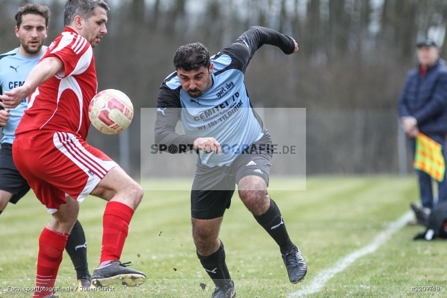 Dominik Schalling, Ali Tasbag, 31.03.2018, Kreisklasse Würzburg, FC Wiesenfeld-Halsbach, FV Fatihspor Karlstadt - Bild-ID: 2209748