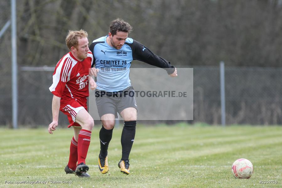 Max Rautenstengel, Alperen Yildirim, 31.03.2018, Kreisklasse Würzburg, FC Wiesenfeld-Halsbach, FV Fatihspor Karlstadt - Bild-ID: 2209758