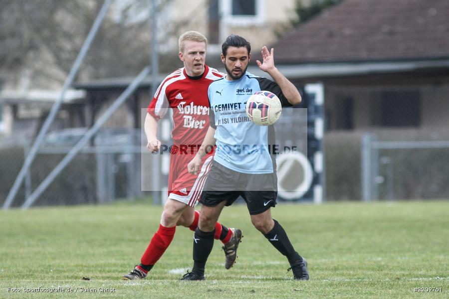 Mehmet Mercan, Tobias Winheim, 31.03.2018, Kreisklasse Würzburg, FC Wiesenfeld-Halsbach, FV Fatihspor Karlstadt - Bild-ID: 2209761