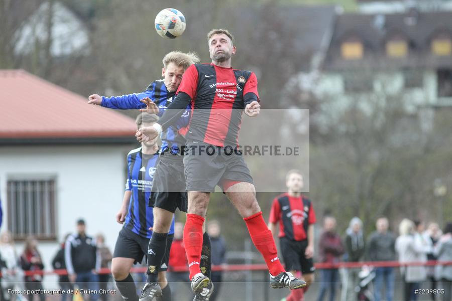 Michael Rützel, Sebastian Kessler, 31.03.2018, Kreisklasse Würzburg, Derby, BSC Aura, SG Burgsinn - Bild-ID: 2209803 Michael Rützel, Sebastian Kessler, 31.03.2018, Kreisklasse Würzburg, Derby, BSC Aura, SG Burgsinn - Bild-ID: 2209803