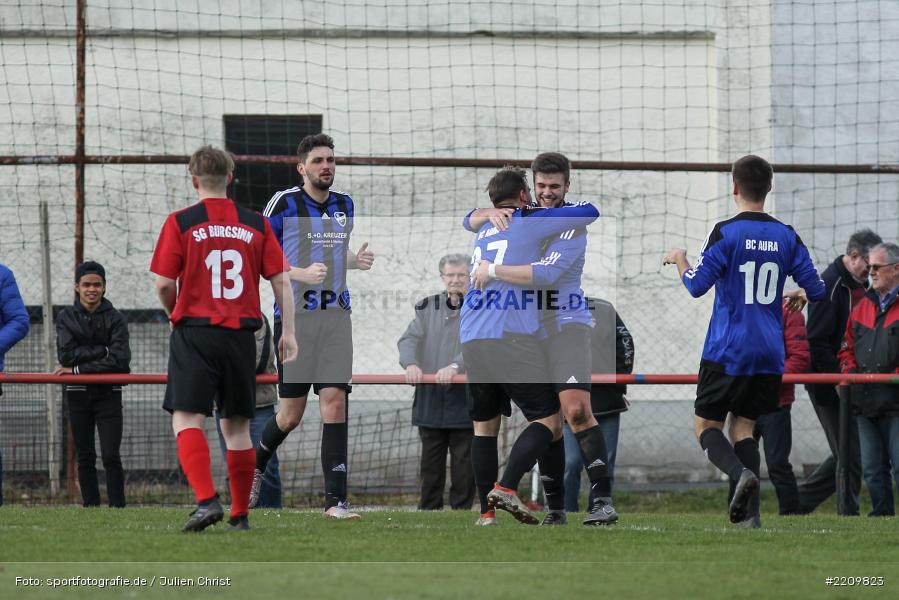 Bastian Hofmann, 31.03.2018, Kreisklasse Würzburg, Derby, BSC Aura, SG Burgsinn - Bild-ID: 2209823