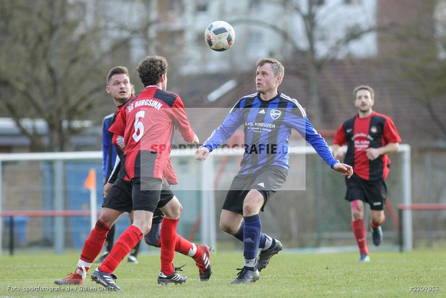 Christopher Schmitt, Thorsten Amend, 31.03.2018, Kreisklasse Würzburg, Derby, BSC Aura, SG Burgsinn - Bild-ID: 2209853