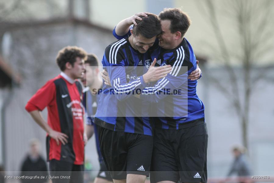 Robin Schindler, Johannes Alsheimer, 31.03.2018, Kreisklasse Würzburg, Derby, BSC Aura, SG Burgsinn - Bild-ID: 2209878