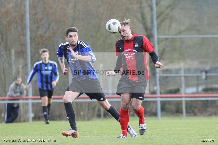 Sebastian Kessler, Simon Heinz, 31.03.2018, Kreisklasse Würzburg, Derby, BSC Aura, SG Burgsinn - Bild-ID: 2209893 Sebastian Kessler, Simon Heinz, 31.03.2018, Kreisklasse Würzburg, Derby, BSC Aura, SG Burgsinn - Bild-ID: 2209893