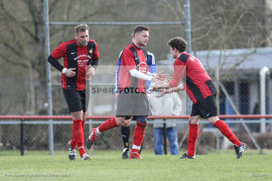 Christopher Schmitt, Sebastian Kessler, Bastian Schmitt, 31.03.2018, Kreisklasse Würzburg, Derby, BSC Aura, SG Burgsinn - Bild-ID: 2209911 Christopher Schmitt, Sebastian Kessler, Bastian Schmitt, 31.03.2018, Kreisklasse Würzburg, Derby, BSC Aura, SG Burgsinn - Bild-ID: 2209911