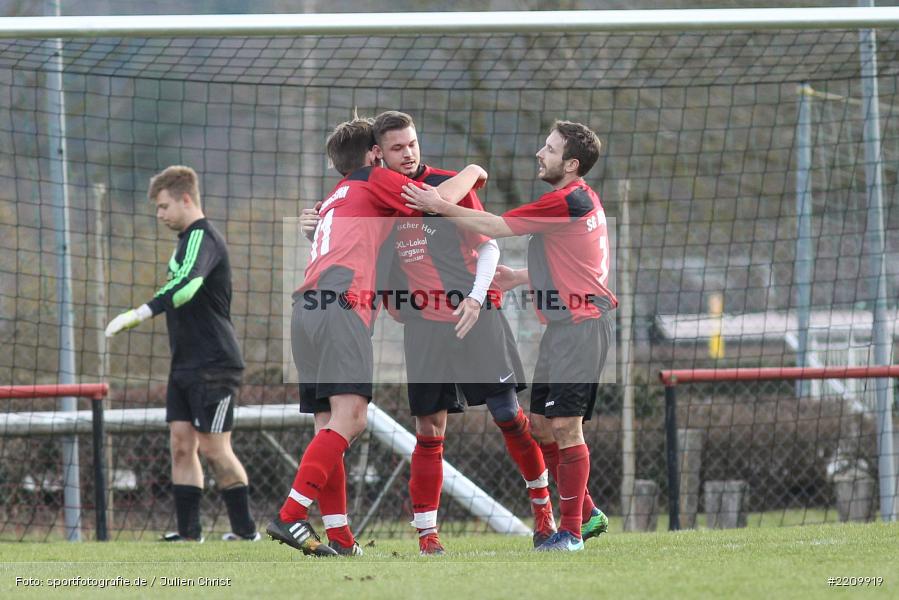 Mirco Belz, Nico Filippi, Bastian Schmitt, 31.03.2018, Kreisklasse Würzburg, Derby, BSC Aura, SG Burgsinn - Bild-ID: 2209919 Mirco Belz, Nico Filippi, Bastian Schmitt, 31.03.2018, Kreisklasse Würzburg, Derby, BSC Aura, SG Burgsinn - Bild-ID: 2209919