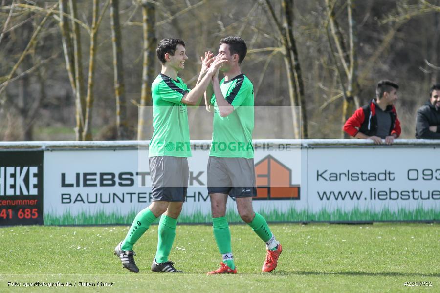 Steffen Mayer, Philipp Karle, 02.04.2018, Kreisliga U19, (SG) SV Bütthard, (SG) FV Karlstadt - Bild-ID: 2209932