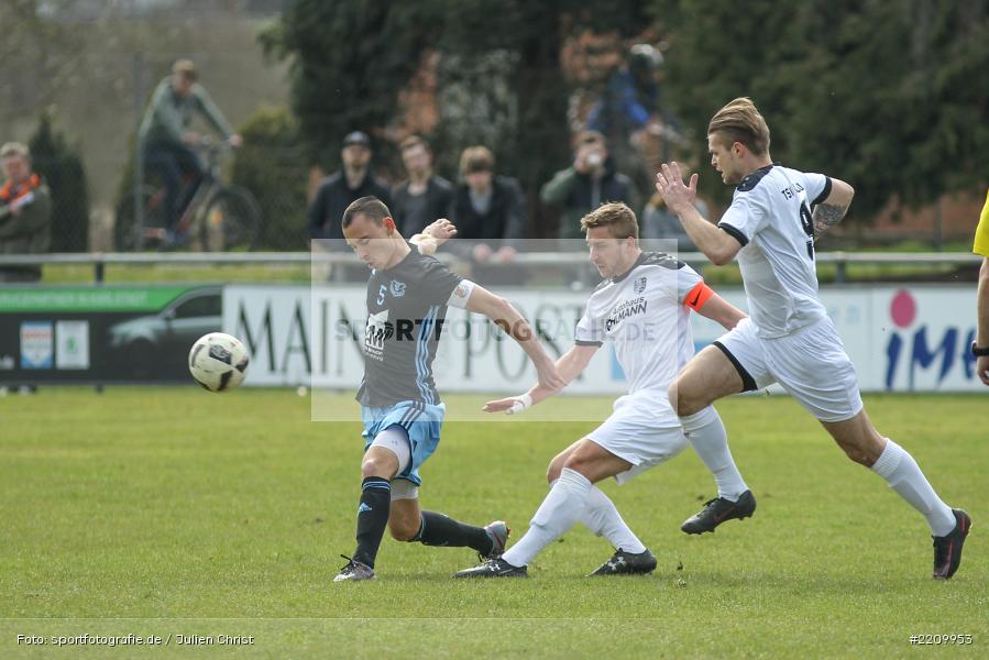 Manuel Römlein, Andreas Jazev, 02.04.2018, Landesliga Nordwest, TSV 1876 Lengfeld, TSV Karlburg - Bild-ID: 2209953