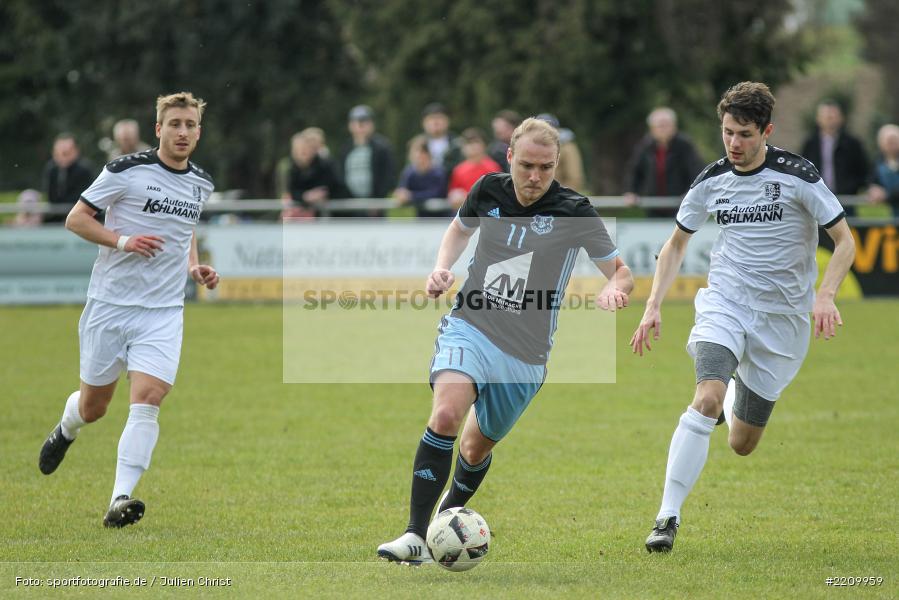 Daniel Plagens, Cedric Fenske, 02.04.2018, Landesliga Nordwest, TSV 1876 Lengfeld, TSV Karlburg - Bild-ID: 2209959