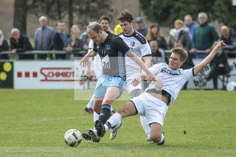 Andreas Rösch, Cedric Fenske, Daniel Plagens, 02.04.2018, Landesliga Nordwest, TSV 1876 Lengfeld, TSV Karlburg - Bild-ID: 2209975 Andreas Rösch, Cedric Fenske, Daniel Plagens, 02.04.2018, Landesliga Nordwest, TSV 1876 Lengfeld, TSV Karlburg - Bild-ID: 2209975
