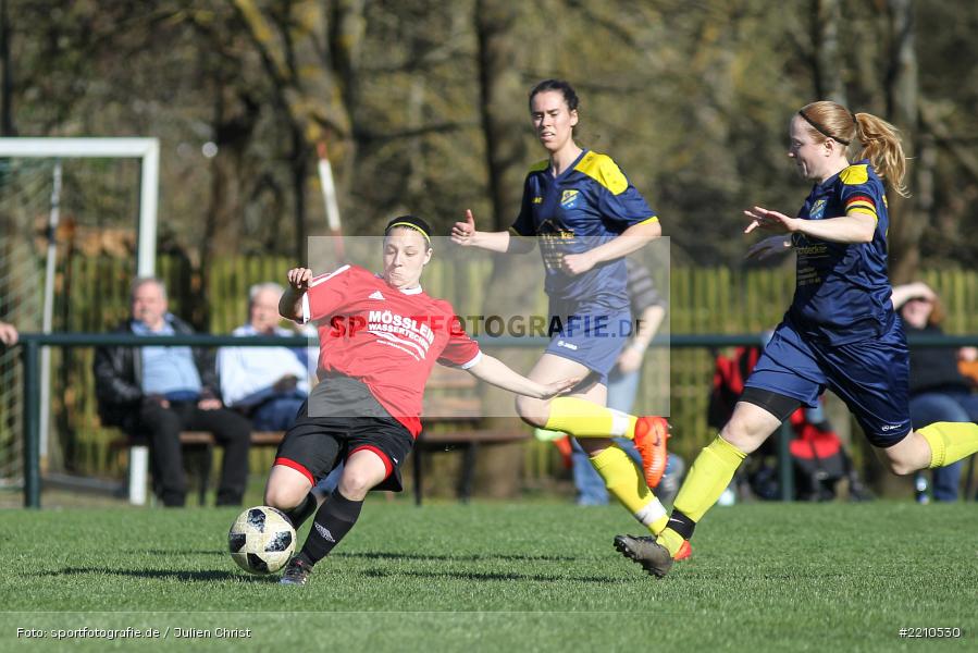 Nadine Janousch, Steffi Kneitz, 07.04.2018, Landesliga Nordwest, SV Frensdorf, FC Karsbach - Bild-ID: 2210530