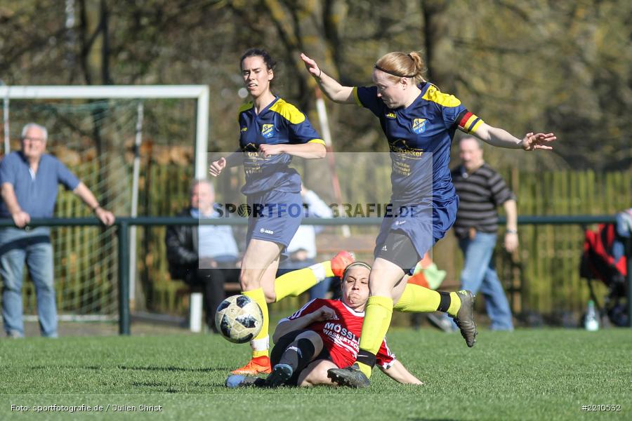 Nadine Janousch, Steffi Kneitz, 07.04.2018, Landesliga Nordwest, SV Frensdorf, FC Karsbach - Bild-ID: 2210532