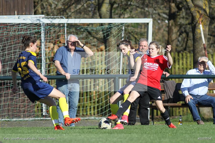 Julia Hildenbeutel, Katharina Kupfer, 07.04.2018, Landesliga Nordwest, SV Frensdorf, FC Karsbach - Bild-ID: 2210534