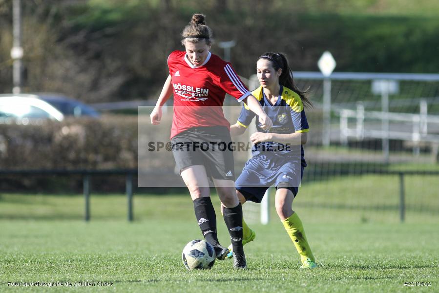 Marsia Gath, Laura Rosenberger, 07.04.2018, Landesliga Nordwest, SV Frensdorf, FC Karsbach - Bild-ID: 2210562
