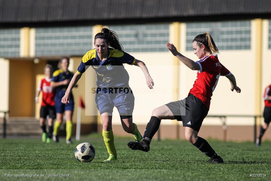 Sophia Burkard, Marsia Gath, 07.04.2018, Landesliga Nordwest, SV Frensdorf, FC Karsbach - Bild-ID: 2210574