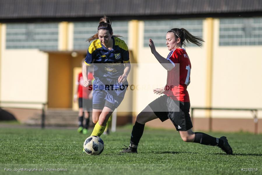 Sophia Burkard, Marsia Gath, 07.04.2018, Landesliga Nordwest, SV Frensdorf, FC Karsbach - Bild-ID: 2210576