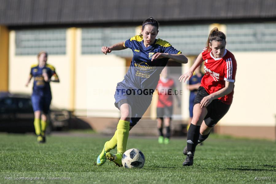Sophia Burkard, Marsia Gath, 07.04.2018, Landesliga Nordwest, SV Frensdorf, FC Karsbach - Bild-ID: 2210577