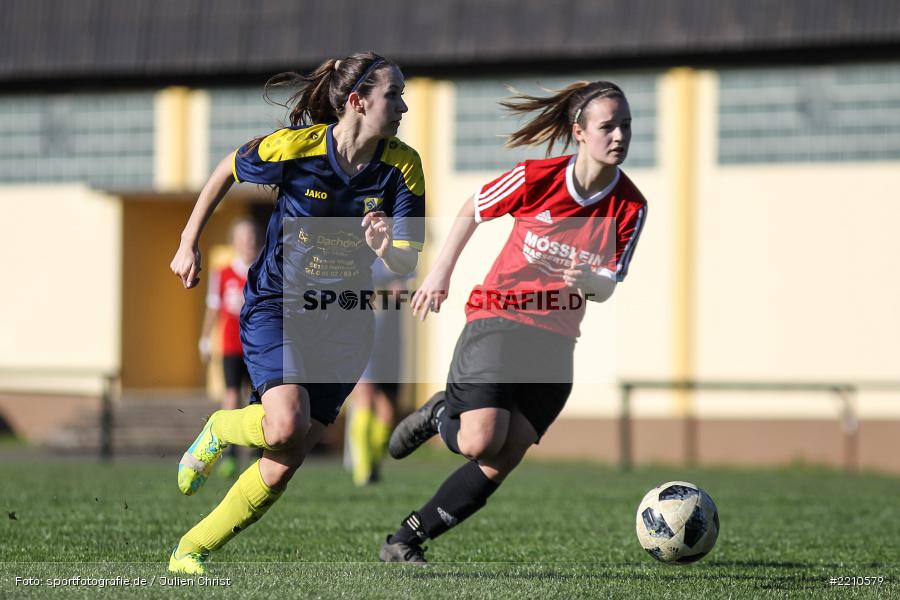 Sophia Burkard, Marsia Gath, 07.04.2018, Landesliga Nordwest, SV Frensdorf, FC Karsbach - Bild-ID: 2210579