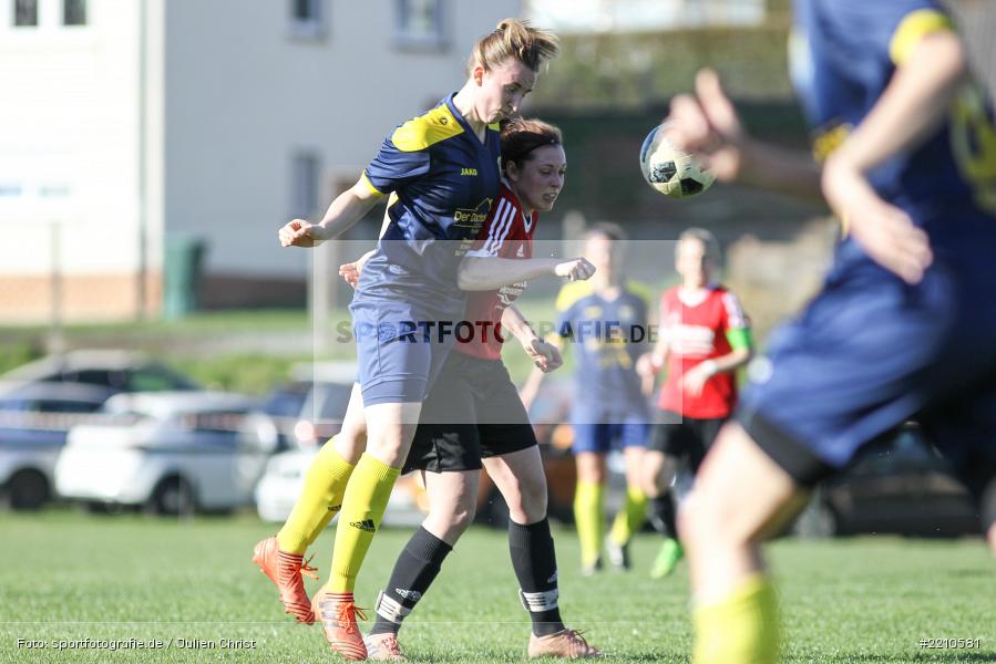 Angelina Müller, Julia Rößner, 07.04.2018, Landesliga Nordwest, SV Frensdorf, FC Karsbach - Bild-ID: 2210581