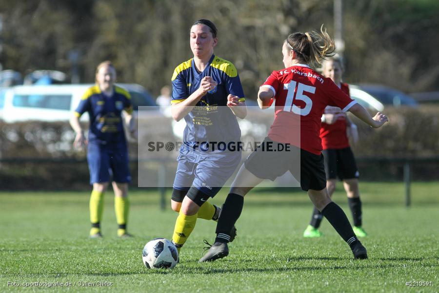 Denise Müller, Sophia Burkard, 07.04.2018, Landesliga Nordwest, SV Frensdorf, FC Karsbach - Bild-ID: 2210591