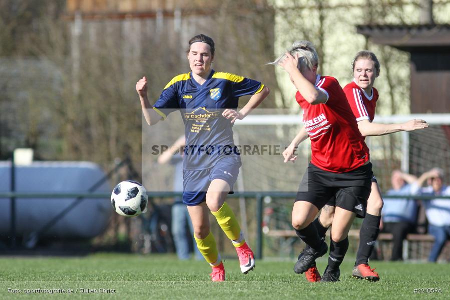 Delia Brandenstein, Katharina Kupfer, 07.04.2018, Landesliga Nordwest, SV Frensdorf, FC Karsbach - Bild-ID: 2210596