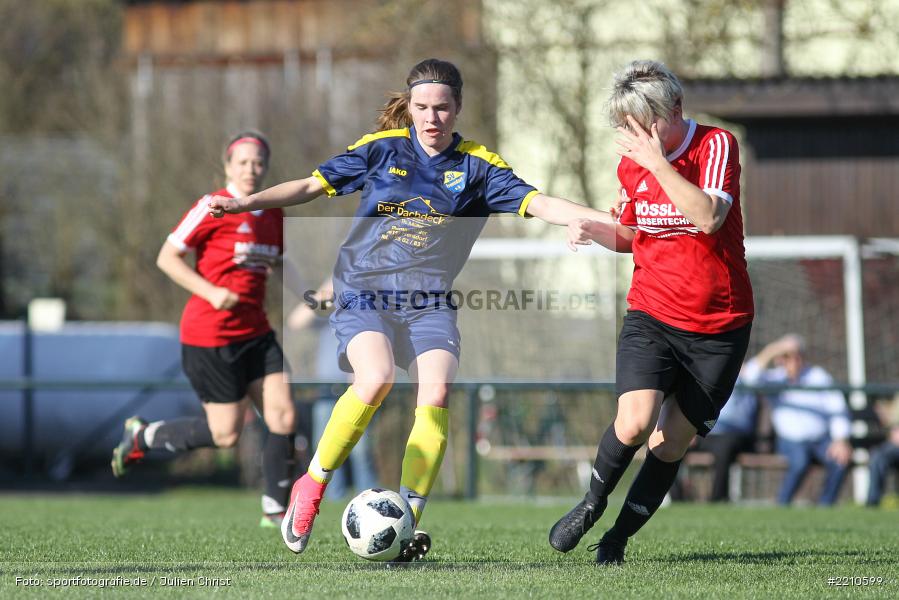Delia Brandenstein, Katharina Kupfer, 07.04.2018, Landesliga Nordwest, SV Frensdorf, FC Karsbach - Bild-ID: 2210599