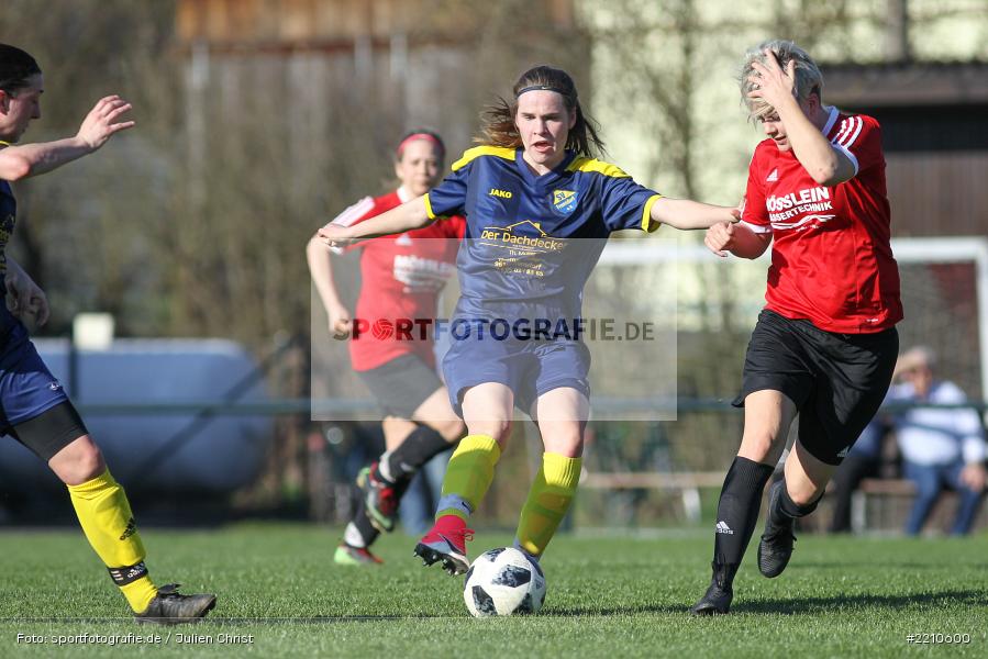 Delia Brandenstein, Katharina Kupfer, 07.04.2018, Landesliga Nordwest, SV Frensdorf, FC Karsbach - Bild-ID: 2210600