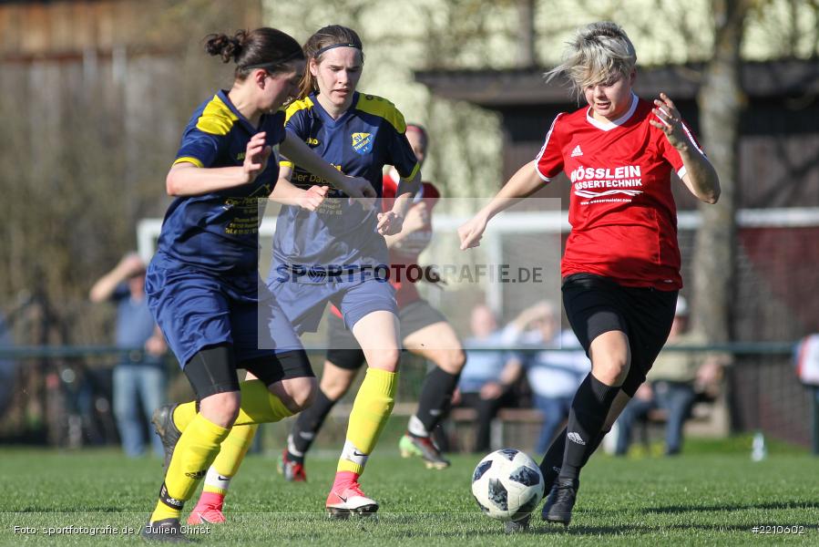 Delia Brandenstein, Katharina Kupfer, 07.04.2018, Landesliga Nordwest, SV Frensdorf, FC Karsbach - Bild-ID: 2210602