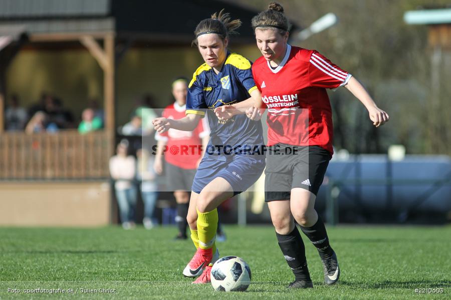 Laura Rosenberger, Katharina Kupfer, 07.04.2018, Landesliga Nordwest, SV Frensdorf, FC Karsbach - Bild-ID: 2210603