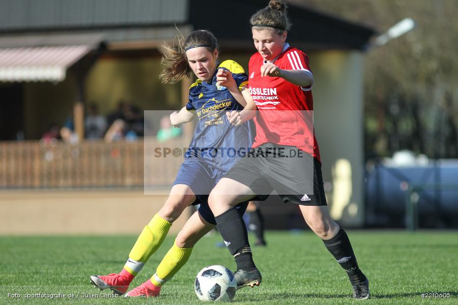 Laura Rosenberger, Katharina Kupfer, 07.04.2018, Landesliga Nordwest, SV Frensdorf, FC Karsbach - Bild-ID: 2210605